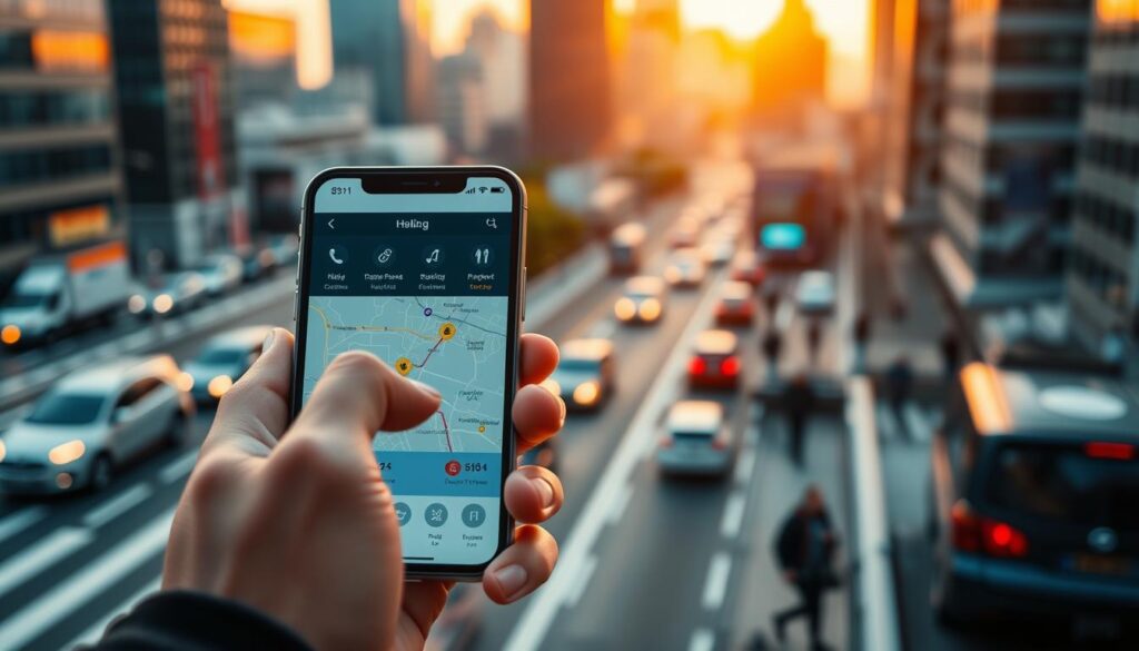 aplikasi mengemudi dan transportasi